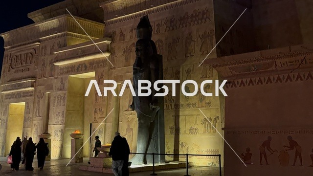 سوق الجناح المصري، تعرف ثقافة البلاد المختلفة، معلم جذب سياحي وترفيهي، تنشيط الحركة السياحية والاقتصادية، المدينة العالمية يناير 2026 على ضفاف الخليج العربي وبحيرة سيهات في المنطقة الشرقية الدمام، مكان لقضاء وقت ممتع مع العائلة