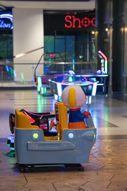 Indoor Kiddie Ride and Arcade Games in Shopping Mall