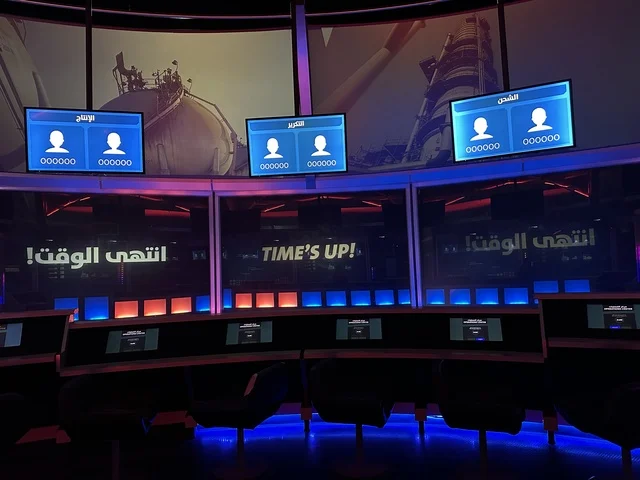 Drilling challenges at the Energy Exhibition at the King Abdulaziz Center for World Culture (Ithra) in Dhahran, Eastern Province, Saudi Arabia, on January 19, 2026, is an interactive event that highlights energy sources and modern technologies, featuring educational exhibits and innovative scientific experiments, informative content that connects sustainability and innovation, and inspiring cultural atmospheres suitable for all categories.