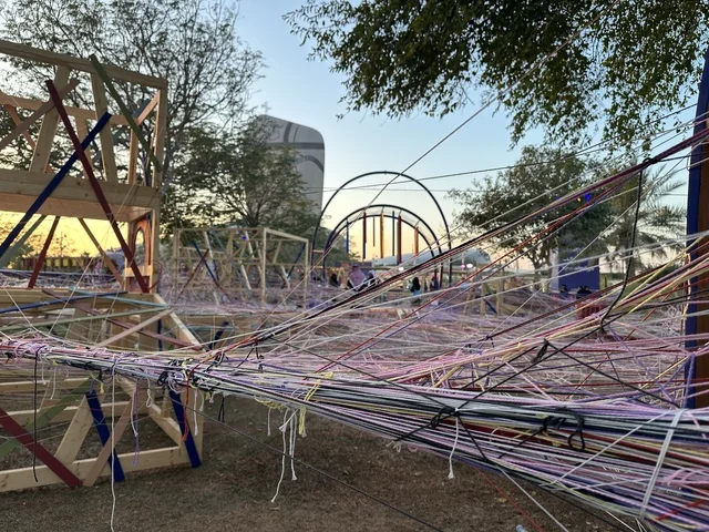 The Spanish Threads at the Spain Street event at the King Abdulaziz Center for World Culture "Ithra" in Dhahran, Eastern Province, Saudi Arabia, on October 11, 2025, will feature live musical and artistic performances, interactive activities for families and children, flamenco dances, Spanish-themed restaurants and cafes, and a vibrant festive atmosphere.