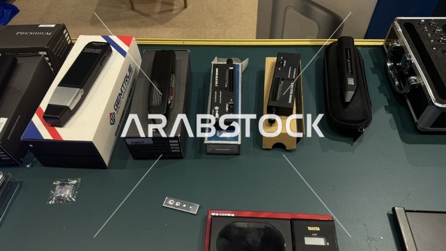 ادوات اختبار وتحديد اصالة المشغولات في معرض الذهب والمجوهرات بمدينة جدة، المملكة العربية السعودية، يوم 12 من يناير 2026 ، فعالية تجارية متخصصة تجمع أبرز دور الذهب والمجوهرات، أحدث صيحات المشغولات الذهبية والأحجار الكريمة ، مشاركة علامات تجارية محلية وعالمية، أجواء راقية وتجربة تسوق مميزة لعشاق الفخامة.