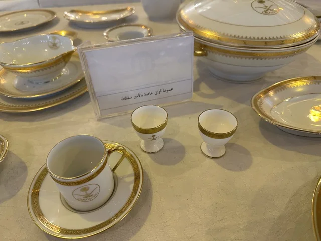 Rare artifacts at the Al-Falwah and Al-Jawhara Museum in the Al-Nuzha neighborhood of Dammam, Eastern Province, Kingdom of Saudi Arabia, on February 21, 2018, a distinctive educational and tourist destination, documenting handicrafts and Saudi identity, halls for displaying Saudi heritage, Islamic art, classic cars, a heritage and cultural landmark showcasing the history of traditional clothing and jewelry.
