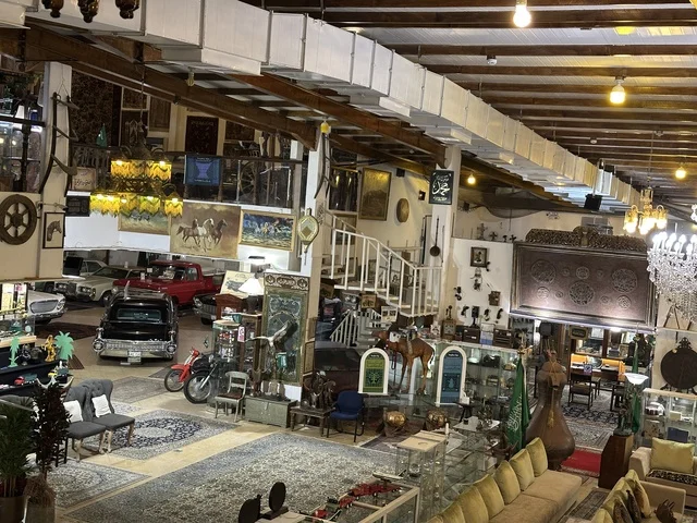 The classic cars section at the Al-Falwah and Al-Jawhara Museum in the Al-Nuzha neighborhood of Dammam, Eastern Province, Saudi Arabia, on February 21, 2018, is a distinctive educational and tourist destination, documenting handicrafts and Saudi identity, with halls showcasing Saudi heritage, Islamic art, rare collectibles, and a cultural heritage site displaying the history of traditional clothing and jewelry.