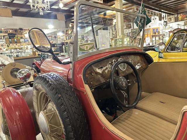 The classic cars and spare parts section at the Al-Falwah and Al-Jawhara Museum in the Al-Nuzha neighborhood of Dammam, Eastern Province, Saudi Arabia, on February 21, 2018, is a distinctive educational and tourist destination, documenting handicrafts and Saudi identity. It is a heritage and cultural landmark showcasing the history of traditional clothing and jewelry, Saudi heritage, and Islamic art.