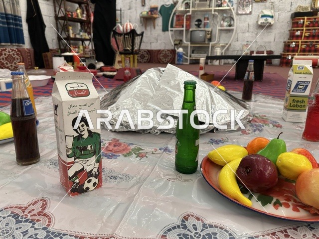 Food and memories of a bygone era, a winter heritage event, "Life of Yesteryear" at Hayat Plaza Markets in Dammam, Eastern Province, January 9, 2026, recreating details of old life and the lifestyle of our ancestors.