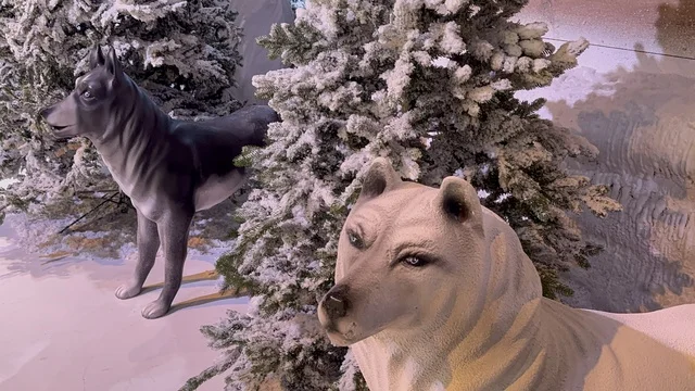 Snowy decor and a mountain scene await you at the Courchevel experience in Boulevard World, Riyadh, Saudi Arabia on November 25, 2025. This winter entertainment event, inspired by the atmosphere of European ski resorts, offers a luxurious ambiance combining entertainment and relaxation, winter-themed restaurants and cafes, and fun interactive activities.