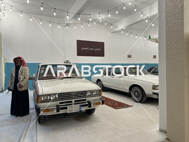 An exhibition of classic vintage cars, a heritage event in winter, a "Life of the Past" event at the Life Plaza markets in Dammam city in the Eastern Province on January 9, 2026, simulating the details of old life and the lifestyle of our ancestors.