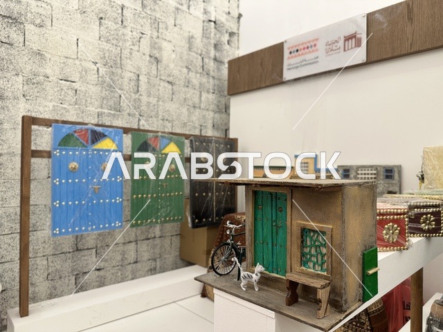 The craft of wooden works at the "Life of the Past" event in the Life Plaza markets in Dammam city, Eastern Province, on January 9, 2026, is a heritage event in winter, simulating the details of ancient life and the lifestyle of our ancestors.