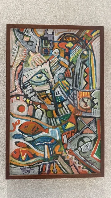 لوحة فنية قديمة في متحف البحر الأحمر في جدة في مبنى باب البنط التاريخي بجدة التاريخية 17  يناير 2026 ، معلم ثقافي حديث ، استكشاف تاريخ المنطقة، عرض مقتنيات نادرة تحكي قصة البحر الأحمر التاريخية