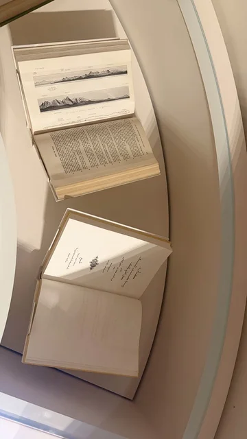 A display of books documenting the stories of navigation, trade, and pilgrimage, exploring the history of the region, the Red Sea Museum in Jeddah in the historic Bab Al-Bont building in historic Jeddah on January 17, 2026, a modern cultural landmark, showcasing rare artifacts that tell the historical story of the Red Sea.