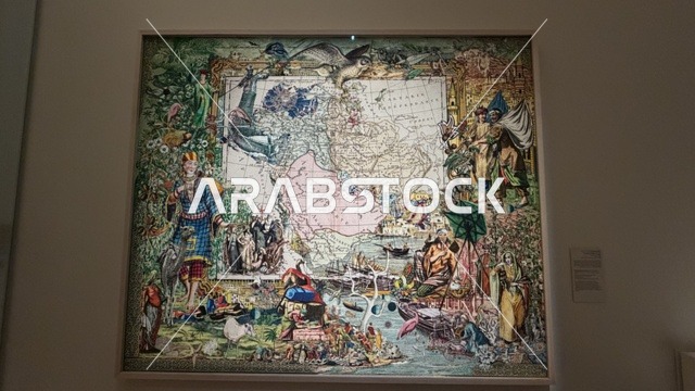 صورة فنية قديمة، استكشاف تاريخ المنطقة، متحف البحر الأحمر في جدة في مبنى باب البنط التاريخي بجدة التاريخية 17  يناير 2026 ، معلم ثقافي حديث ، عرض مقتنيات نادرة تحكي قصة البحر الأحمر التاريخية