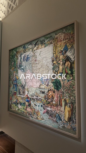 An old artistic image, exploring the history of the region, the Red Sea Museum in Jeddah in the historic Bab Al-Bont building in historic Jeddah, January 17, 2026, a modern cultural landmark, showcasing rare artifacts that tell the historical story of the Red Sea.