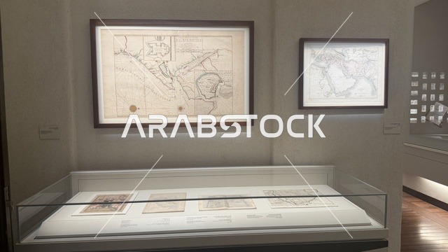 A rare archaeological manuscript, exploring the history of the region, the Red Sea Museum in Jeddah in the historic Bab Al-Bont building in historic Jeddah on January 17, 2026, a modern cultural landmark, showcasing rare artifacts that tell the historical story of the Red Sea.