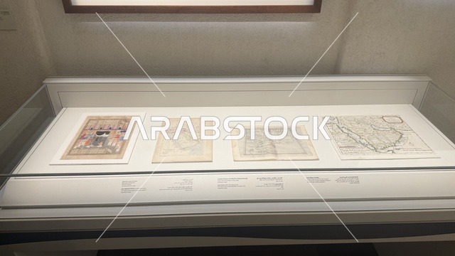 A rare archaeological manuscript, exploring the history of the region, the Red Sea Museum in Jeddah in the historic Bab Al-Bont building in historic Jeddah on January 17, 2026, a modern cultural landmark, showcasing rare artifacts that tell the historical story of the Red Sea.