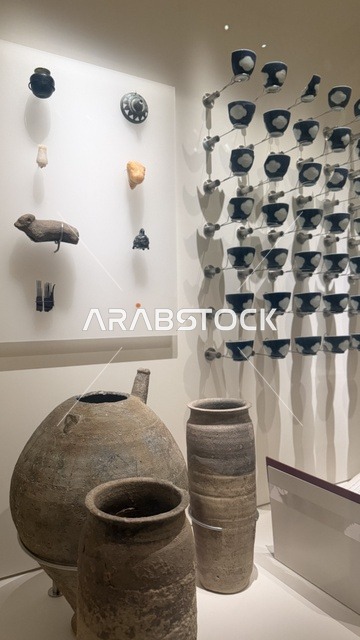 A rare artifact, exploring the history of the region, the Red Sea Museum in Jeddah in the historic Bab Al-Bont building in historic Jeddah on January 17, 2026, a modern cultural landmark, showcasing rare collections that tell the historical story of the Red Sea.