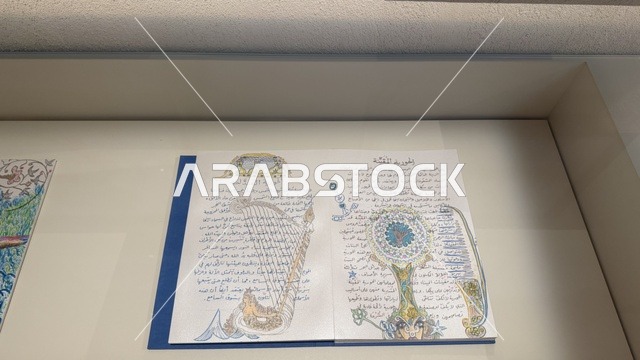 رسم فني يدوي للكائنات البحرية، عرض مقتنيات نادرة تحكي قصة البحر الأحمر التاريخية، استكشاف تاريخ المنطقة، متحف البحر الأحمر في جدة في مبنى باب البنط التاريخي بجدة التاريخية 17  يناير 2026 ، معلم ثقافي حديث