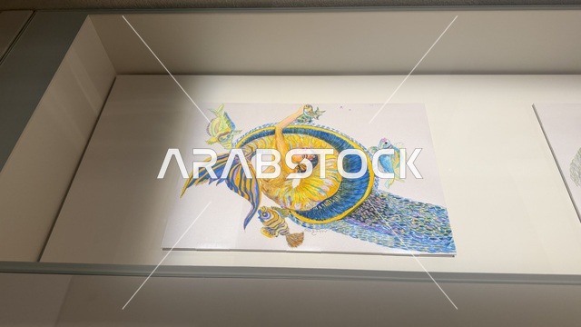 رسم فني يدوي للكائنات البحرية، عرض مقتنيات نادرة تحكي قصة البحر الأحمر التاريخية، استكشاف تاريخ المنطقة، متحف البحر الأحمر في جدة في مبنى باب البنط التاريخي بجدة التاريخية 17  يناير 2026 ، معلم ثقافي حديث