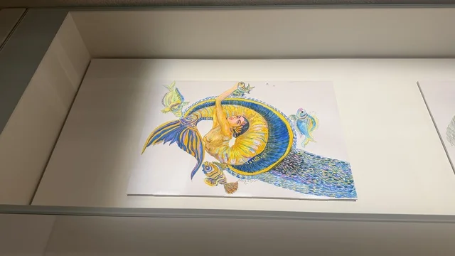 Hand-drawn artwork of marine life, display of rare artifacts telling the story of the Red Sea's history, exploration of the region's history, Red Sea Museum in Jeddah, located in the historic Bab Al-Bunt building in Historic Jeddah, January 17, 2026, a modern cultural landmark