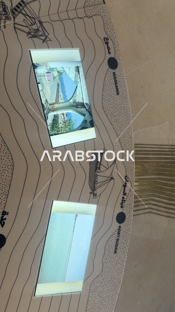 An old picture of the port, showcasing rare artifacts that tell the historical story of the Red Sea, exploring the history of the region, the Red Sea Museum in Jeddah in the historic Bab Al-Bont building in historic Jeddah, January 17, 2026, a modern cultural landmark.