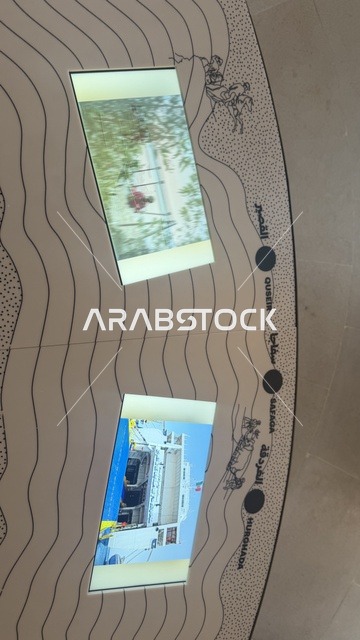 An old picture of the port, showcasing rare artifacts that tell the historical story of the Red Sea, exploring the history of the region, the Red Sea Museum in Jeddah in the historic Bab Al-Bont building in historic Jeddah, January 17, 2026, a modern cultural landmark.