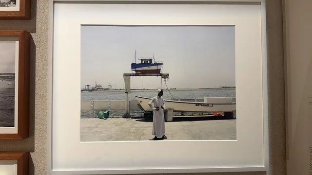 A rare old photo, showcasing rare artifacts that tell the historical story of the Red Sea, exploring the history of the region, the Red Sea Museum in Jeddah in the historic Bab Al-Bont building in historic Jeddah, January 17, 2026, a modern cultural landmark.