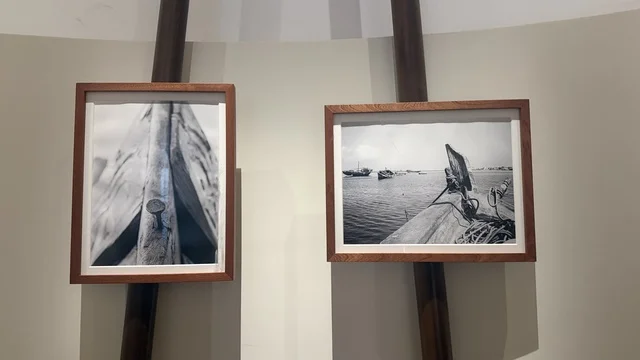 An exhibition of rare old photographs of maritime navigation at the Red Sea Museum in Jeddah, in the historic Bab Al-Bont building in historic Jeddah, on January 17, 2026. A modern cultural landmark, showcasing rare artifacts that tell the historical story of the Red Sea, exploring the history of the region.