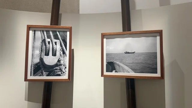 An exhibition of rare old photographs of maritime navigation at the Red Sea Museum in Jeddah, in the historic Bab Al-Bont building in historic Jeddah, on January 17, 2026. A modern cultural landmark, showcasing rare artifacts that tell the historical story of the Red Sea, exploring the history of the region.