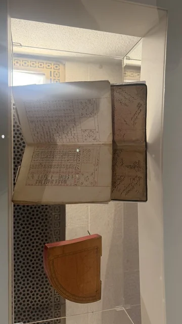 A historical manuscript at the Red Sea Museum in Jeddah, located in the historic Bab Al-Bont building in historic Jeddah, January 17, 2026, a modern cultural landmark, showcasing rare artifacts that tell the historical story of the Red Sea, exploring the history of the region.