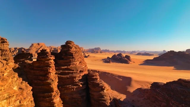 Al-Ula Governorate, the soft golden desert sands, the ancient historical archaeological sites in the deserts of the Kingdom, the natural rock formations and structures in the desert areas, famous tourist places in Saudi Arabia, nature background.
