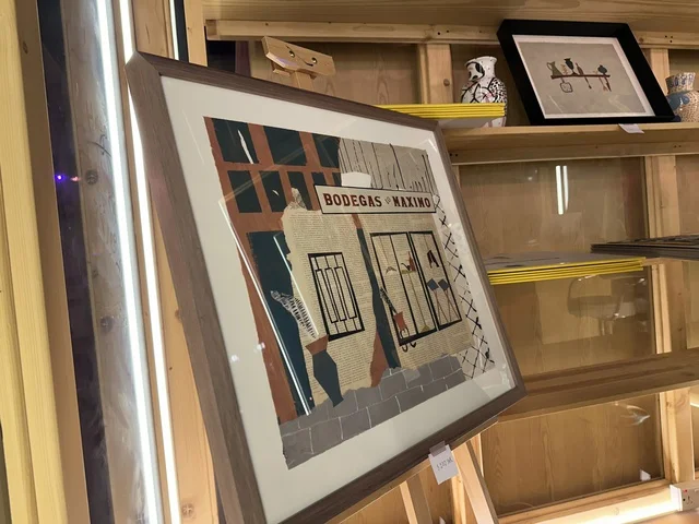 A local store and brand at the Spain Street event at the King Abdulaziz Center for World Culture "Ithra" in Dhahran, Eastern Province, Saudi Arabia, on October 11, 2025, featuring live musical and artistic performances, interactive activities for families and children, flamenco dances, Spanish-themed restaurants and cafes, and a vibrant festive atmosphere.