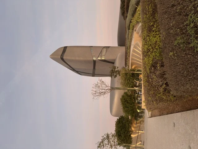 The exterior design of the Ithra Center, the Spain Street event at the King Abdulaziz Center for World Culture "Ithra" in Dhahran, Eastern Province, Saudi Arabia, on October 11, 2025, will feature interactive activities for families and children, flamenco dances, live musical and artistic performances, Spanish-themed restaurants and cafes, and a vibrant festive atmosphere.