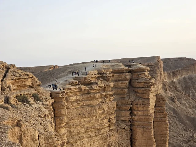 The Edge of the World, also known as Jebel Fihrayn, is a famous natural escarpment located near Riyadh, Saudi Arabia. The Edge of the World, also known as Jebel Fihrayn, is a famous natural escarpment located near Riyadh, Saudi Arabia.