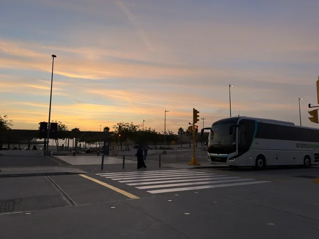 The parking lot in front of the outdoor parking for the Spain Street event at the King Abdulaziz Center for World Culture "Ithra" in Dhahran, Eastern Province, Saudi Arabia, on October 11, 2025, will feature interactive activities for families and children, flamenco dances, live musical and artistic performances, Spanish-themed restaurants and cafes, and a vibrant festive atmosphere.