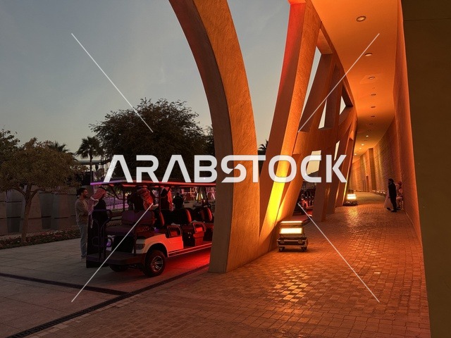 The mobility cart for the Spain Street event at the King Abdulaziz Center for World Culture "Ithra" in Dhahran, Eastern Province, Saudi Arabia, on October 11, 2025, will feature interactive activities for families and children, flamenco dances, live musical and artistic performances, Spanish-themed restaurants and cafes, and a vibrant festive atmosphere.