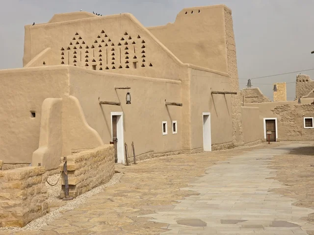 The homeland of the ancestors and a vital source of cultural identity, the history of the First Saudi State, the ancient walls of Diriyah in the city of Riyadh in the Kingdom of Saudi Arabia, ancient historical archaeological landmarks, ancient architectural engineering art, a picture of the archaeological buildings and mud houses in the Al-Turaif neighborhood in Diriyah.