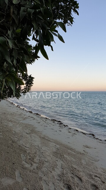 Aesthetic image of Ras Tanura beach in the Eastern Province - Dammam, Saudi Arabia, the beauty of nature in Saudi Arabia, tourism in Saudi Arabia, the charming eastern beaches, tourist places, coastal places in Saudi Arabia, the beauty of the sky and scen