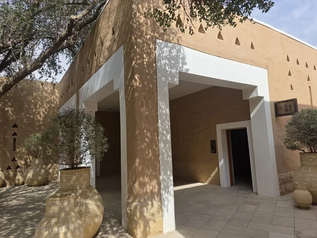 In the heart of the Arabian Peninsula, there are ancient historical archaeological sites, the old walls of Diriyah in the city of Riyadh in the Kingdom of Saudi Arabia, the art of ancient architectural engineering, a picture of the archaeological buildings and mud houses in the Al-Turaif neighborhood in Diriyah, the history of the First Saudi State.