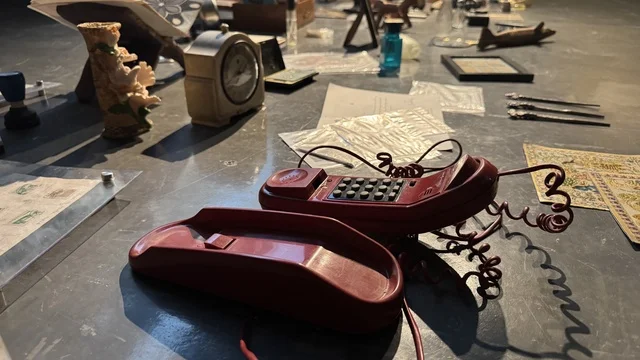 Collections of an artist at the animation exhibition in Jeddah, Saudi Arabia, an artistic and entertainment event dedicated to the world of animation, showcasing characters and cartoon works, interactive experiences and visual displays, educational and recreational activities for children and families, an atmosphere that combines art and technology.