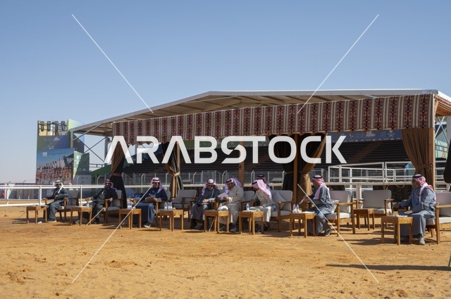 The interaction of camel owners at the King Abdulaziz Festival for Camel Beauty, Saudi Arabia, is a major national heritage event, with wide participation from camel owners, shows and auctions, cultural and heritage activities, competitions, and the beauty of camels, creating a festive atmosphere that reflects the authenticity of Saudi heritage.