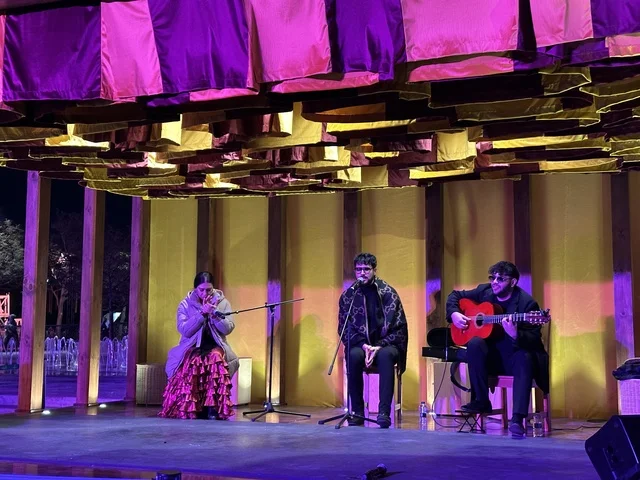 A group of artists will present a live music show at the Spain Street event at the King Abdulaziz Center for World Culture "Ithra" in Dhahran, Eastern Province, Saudi Arabia, on October 11, 2025. There will be interactive activities for families and children, flamenco dances, live musical and artistic performances, Spanish-themed restaurants and cafes, and a vibrant festive atmosphere.
