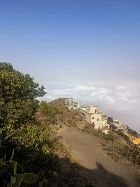 The fog embraces the enchanting nature in the Governorate of Faifa in the Jazan region, southern Saudi Arabia.