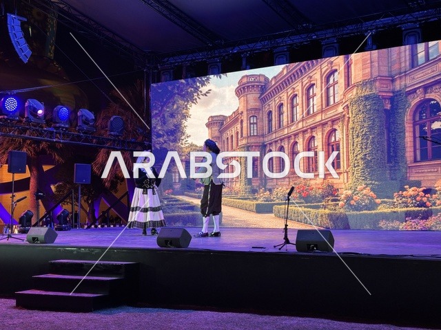 A theatrical performance will be presented at the Spain Street event in the King Abdulaziz Center for World Culture "Ithra" in Dhahran, Eastern Province, Saudi Arabia, on October 11, 2025. The event will feature interactive activities for families and children, flamenco dances, live musical and artistic performances, Spanish-themed restaurants and cafes, and a vibrant festive atmosphere.