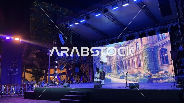 تقديم عرض مسرحي بفعالية شارع أسبانيا في مركز الملك عبدالعزيز الثقافي العالمي "إثراء" بمدينة الظهران في المنطقة الشرقية، المملكة العربية السعودية، يوم 11 من أكتوبر 2025، أنشطة تفاعلية العائلات والأطفال ،رقصات فلامنكو ، عروض موسيقية وفنية حية، مطاعم ومقاهي بطابع اسباني، أجواء احتفالية نابضة بالحياة.