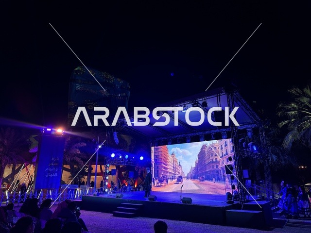 تقديم عرض مسرحي بفعالية شارع أسبانيا في مركز الملك عبدالعزيز الثقافي العالمي "إثراء" بمدينة الظهران في المنطقة الشرقية، المملكة العربية السعودية، يوم 11 من أكتوبر 2025، أنشطة تفاعلية العائلات والأطفال ،رقصات فلامنكو ، عروض موسيقية وفنية حية، مطاعم ومقاهي بطابع اسباني، أجواء احتفالية نابضة بالحياة.