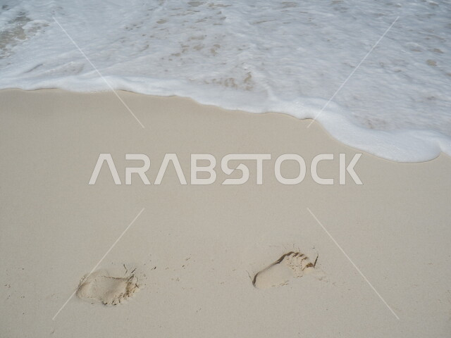 صورة جمالية لشاطئ البحر ، جمال المناظر الطبيعية الخلابة ، خلفية الطبيعة ، المناظر البحرية الهادئة ، هدوء وجمال البحر ، أماكن سياحية ، شاطئ البحر