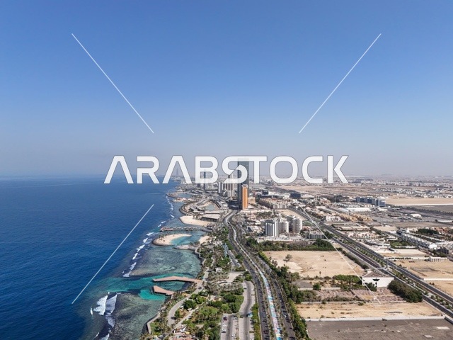 الواجهة البحرية المطلة على ساحل الخليج العربي، أفق مدينة دبي, النهضة الاقتصادية والتطور العمراني لأبراج وناطحات السحاب في الامارات العربية المتحدة، الفن الهندسي المعماري على الطراز الحديث والمتطور للمباني السكنية, معالم سياحية مشهورة