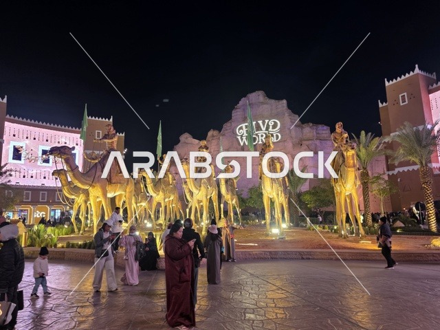 Boulevard World in Riyadh, featuring modern architectural design, offers enjoyable experiences in one of the most prominent entertainment areas in Saudi Arabia, attracting tourists from around the world.