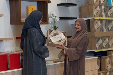 Saudi Women Shopping for Home Decor in Abaya