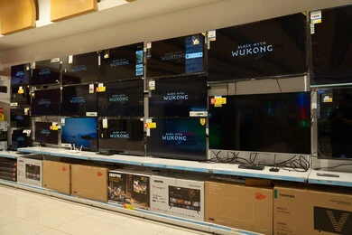 Retail Television Display and Electronic Boxes in Store