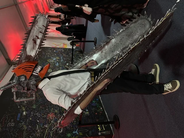 A man wearing a costume at the Gaming Plus (+) event at King Fahd University of Petroleum and Minerals in Dhahran, Eastern Province, Saudi Arabia, on January 28, 2026, a digital entertainment experience dedicated to video game enthusiasts, with competitions and game challenges, modern devices and technologies, wide youth participation, and an exciting atmosphere that combines entertainment and technology.